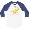 ankylosaurus dinosaur 3/4 Sleeve Shirt