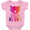 CHECK MEOWT CAT Baby Onesie