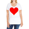 Besties Heart Family Matching Ladies Curvy T-Shirt