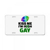 kiss me im gay License Plate
