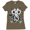 panda (3) Ladies Fitted T-Shirt