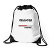 grandpa loading Drawstring Bags