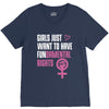 Girls Just Want to Have Fundamental Rights V-Neck Tee