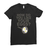 how do you like your eggs Ladies Fitted T-Shirt
