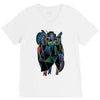 polygonal owl V-Neck Tee