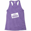 my name is awesome Racerback Tank