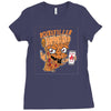 pizzaa monster Ladies Fitted T-Shirt