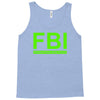 mens fbi print casual slim Tank Top