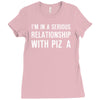 i'm in a serious relationship with pizza Ladies Fitted T-Shirt
