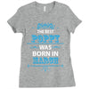 The Best Poppy Was Born In March Ladies Fitted T-Shirt