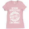 Gemini Hated By Many Wanted By Plenty Ladies Fitted T-Shirt