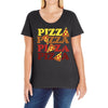 pizza lover 2 Ladies Curvy T-Shirt