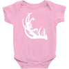 deer antler with buck forest Baby Bodysuit