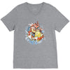 shining splash koi V-Neck Tee