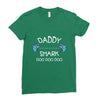 daddy shark doo doo doo Ladies Fitted T-Shirt