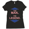 the man   the legend funny Ladies Fitted T-Shirt