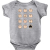 charlie moticons Baby Bodysuit