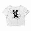 skull mickey Crop Top