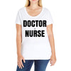doctor or nurse Ladies Curvy T-Shirt