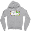 mardi gras Zipper Hoodie