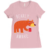 bearly awake Ladies Fitted T-Shirt