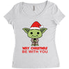 may christmas be with you Women's Triblend Scoop T-shirt