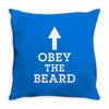 obey the beard funny Throw Pillow