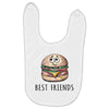 Burger and Fries Best Friends Baby Bibs