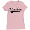 mathlete t shirt funny math humor geek nerd school athlete tee s m l x Ladies Fitted T-Shirt