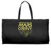 mars colony Weekender Totes