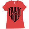 rock music Ladies Fitted T-Shirt