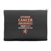 i wear peach for some special to me Accessory Pouches