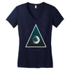 Abstract Planet Women's V-Neck T-Shirt