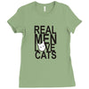 real men love cat Ladies Fitted T-Shirt