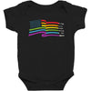 lightsaber rainbow Baby Bodysuit