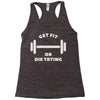 clever gym pun Racerback Tank