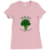 one cheer for broccoli Ladies Fitted T-Shirt