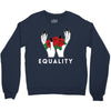 equality white Crewneck Sweatshirt
