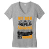 My Son Is Super Awesome His Momma Women's V-Neck T-Shirt