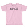 genius by birth slacker by choice t shirt large funny nerd tee slacker Toddler T-shirt