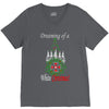 dreaming of a white christmas V-Neck Tee