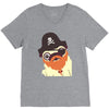 pug in a crew V-Neck Tee