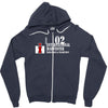 case ih farm center line Zipper Hoodie