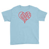 love heart outline valentine's day Youth Tee