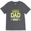 proud dad nurse V-Neck Tee