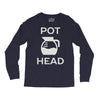 pot head coffee lover Long Sleeve Shirts