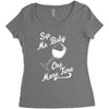 sip me baby one more time wine glass Women's Triblend Scoop T-shirt