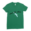 down the shore hooded Ladies Fitted T-Shirt