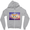 Orange cat Zipper Hoodie