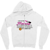 makeup to basketball Zipper Hoodie